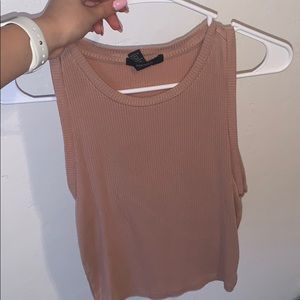 Nude crop top